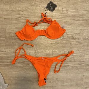 Zaful orange bikini